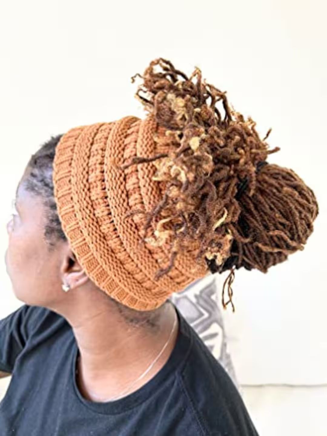 Locsanity Satin Lined Knit Winter Headband Beanie - Etsy | Etsy (US)