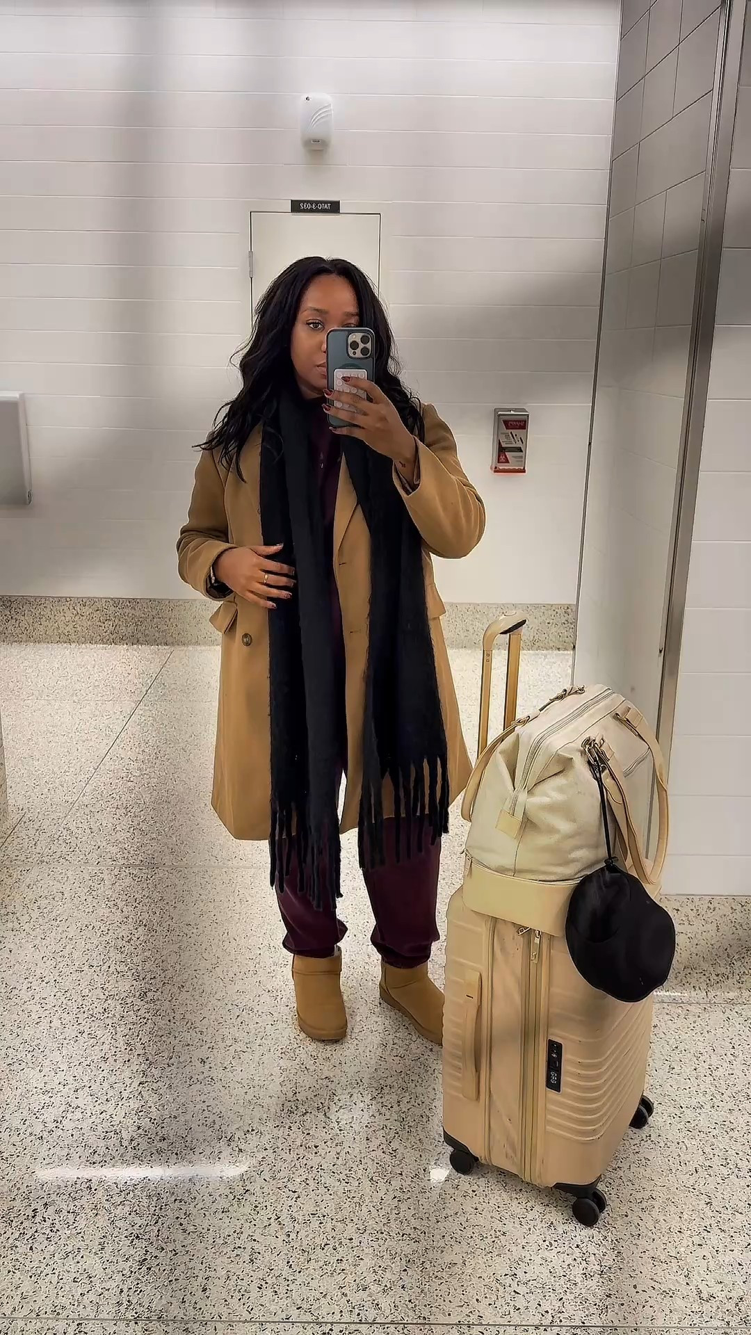 Sophisticated yet easy airport outfit. I’m wearing this two piece set from Fabletics paired with a beige trench coat. 

#LTKBeauty #LTKTravel #LTKootd