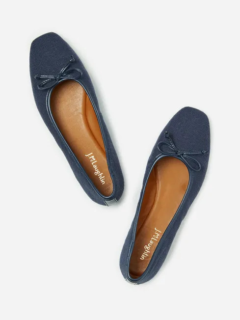 Parlor Linen Ballet Flats | J.McLaughlin