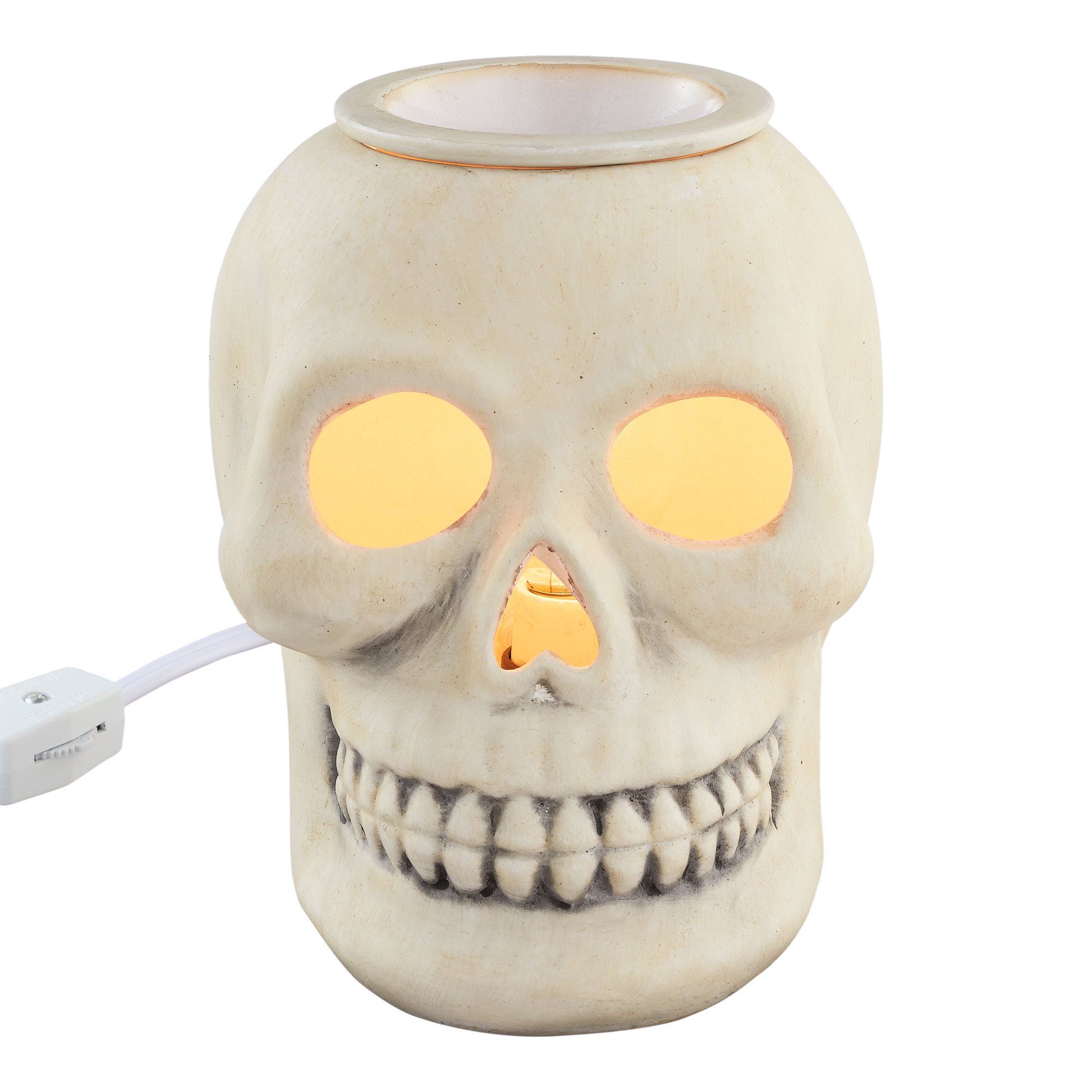 Way to Celebrate Halloween Wax Warmer, White Skull | Walmart (US)