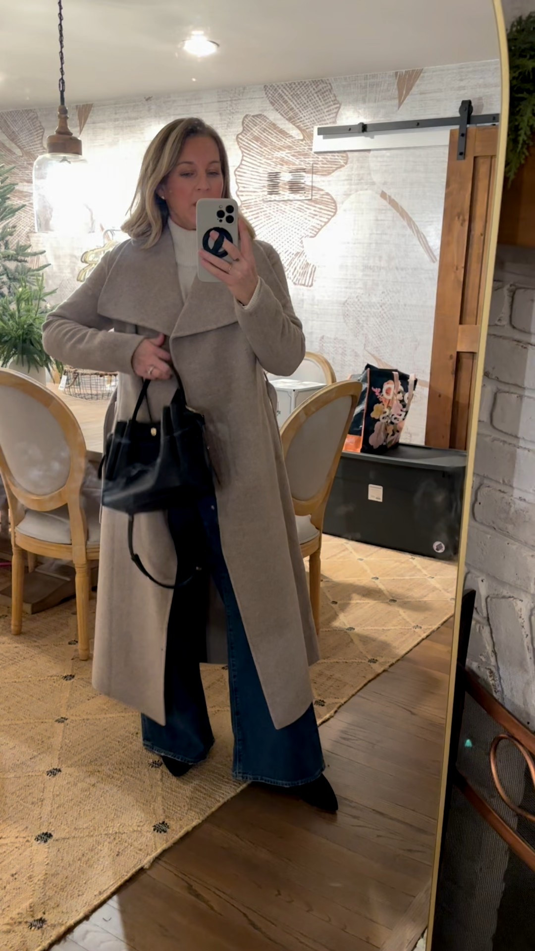 I am obsessed. This entire look had me feeling so classy and elegant and had everyone that hugged me hello, commenting on the softness of the jacket and sweater! The jeans were drawing attention too but we knew that 🤓
Medium jacket (linked the two that I have in case this one is still sold out; both medium and nearly identical)
Jeans are 29 regular. 
Sweater is a medium  

#LTKHoliday #LTKgrwm #LTKootd