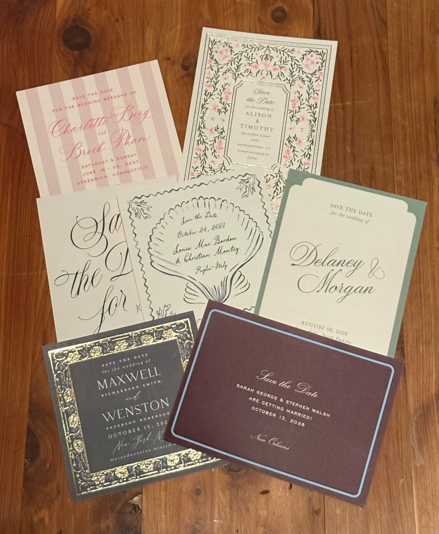 Minted is having a big Black Friday sale today, with 20% off site-wide and 25% off save the dates! These are some of the samples that we considered for our save the dates and while we ultimately went with a different Minted style (stay tuned for photos of it!), it was a hard decision because all of Minted’s options are so unique and luxurious! I highly recommend for other brides, holiday cards, and any other events that call for personalized, high-quality cards.

#LTKWedding #LTKSaleAlert #LTKCyberWeek