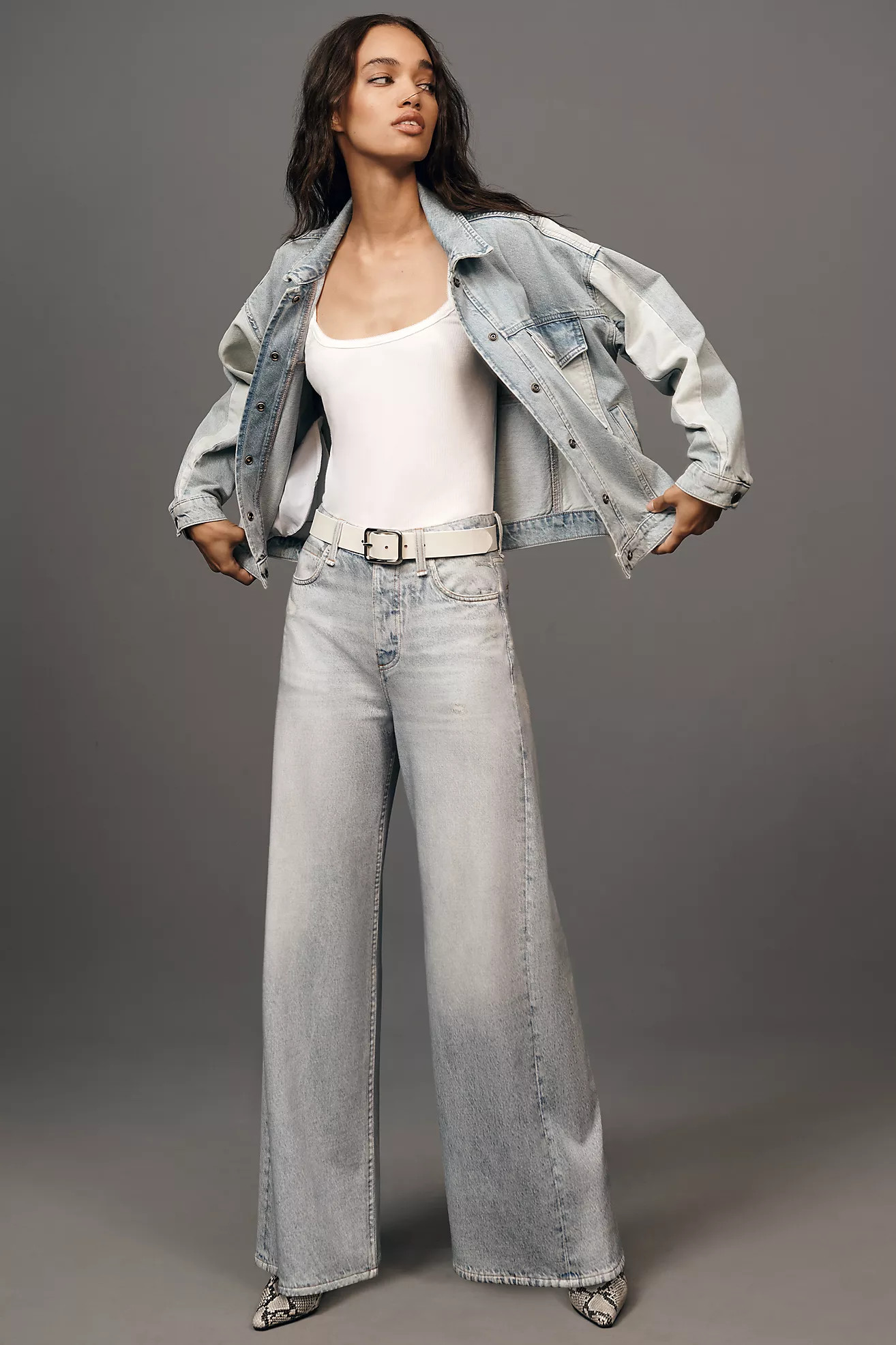 rag & bone Miramar Sofie High-Rise Wide-Leg Ankle Jeans | Anthropologie (US)