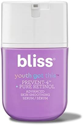 Bliss Youth Got This™ Prevent-4™ + Pure Retinol Advanced Skin Smoothing Serum | Clinically Pr... | Amazon (US)