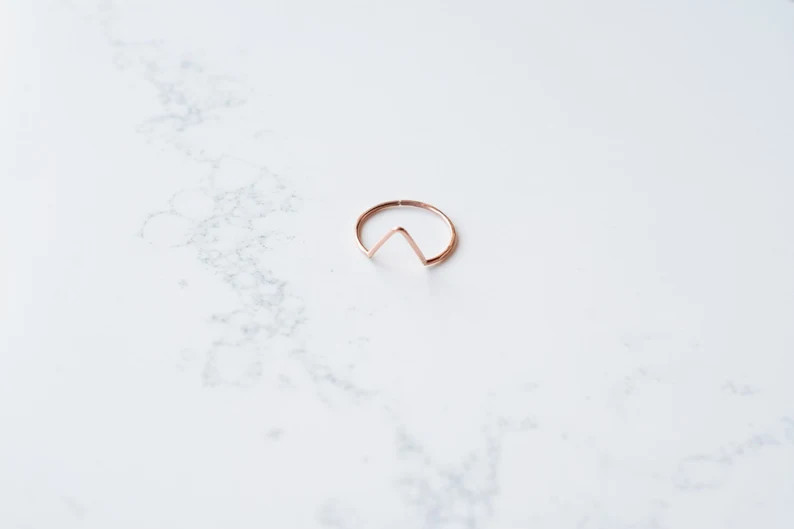 Chevron ring | Etsy (US)