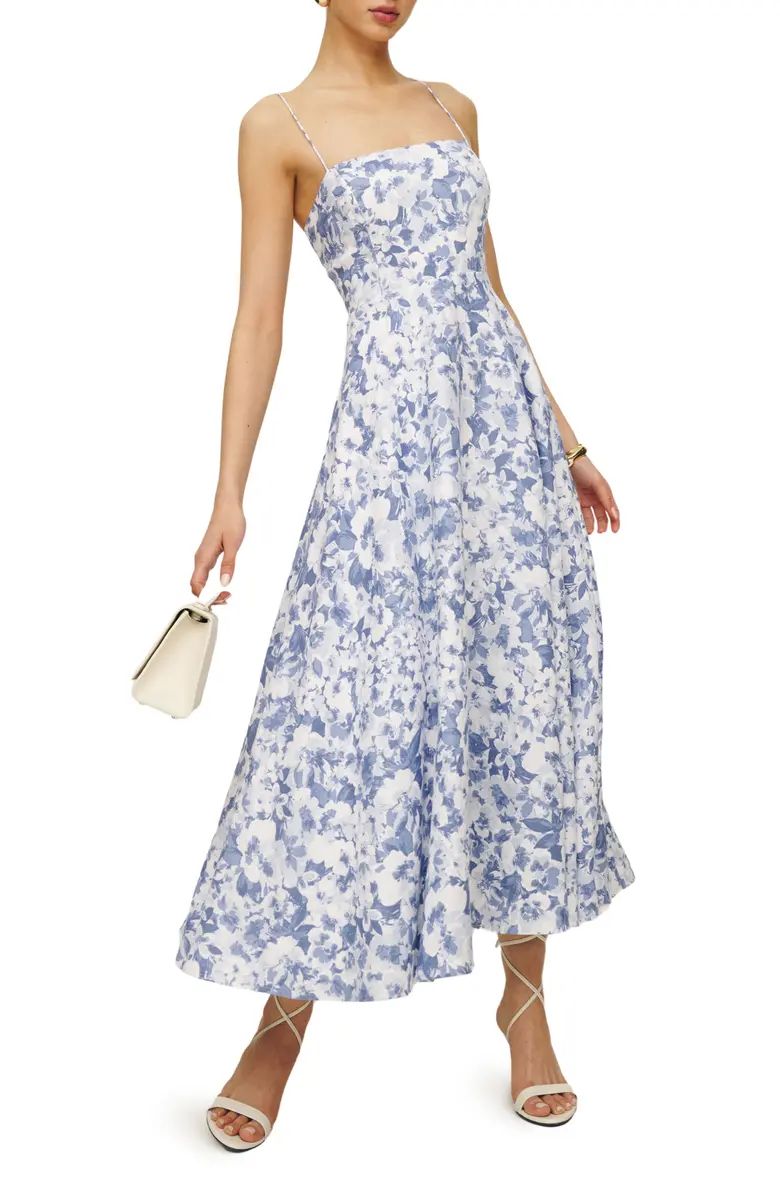 Monette Floral Linen Maxi Dress | Nordstrom