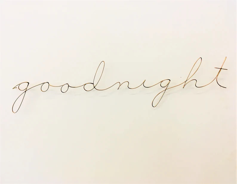 Metal signs-wire words. Words we have in our line. NOW | Etsy | Etsy (US)