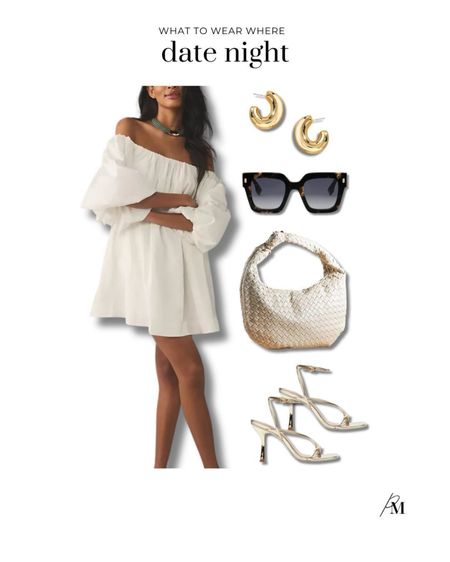 Spring date night outfit idea. This off-the-shoukder dress is so cozy and so flattering. Pair it with a neutral heel and oversized earrings for a fun date night look. 

#LTKstyletip #LTKSeasonal #LTKbeauty