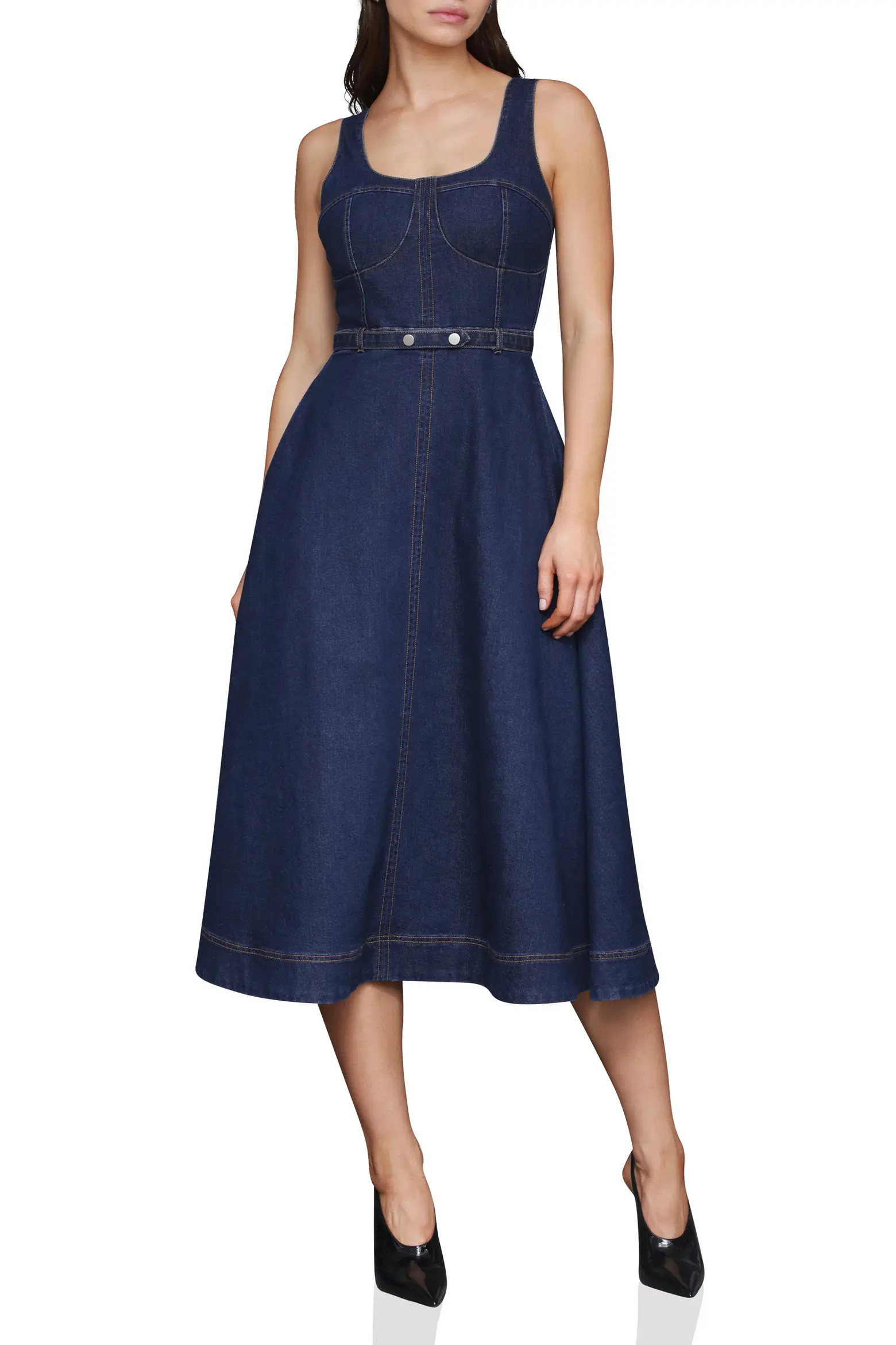 Belted Bustier Denim Dress (Women) | Nordstromrack | Nordstrom Rack