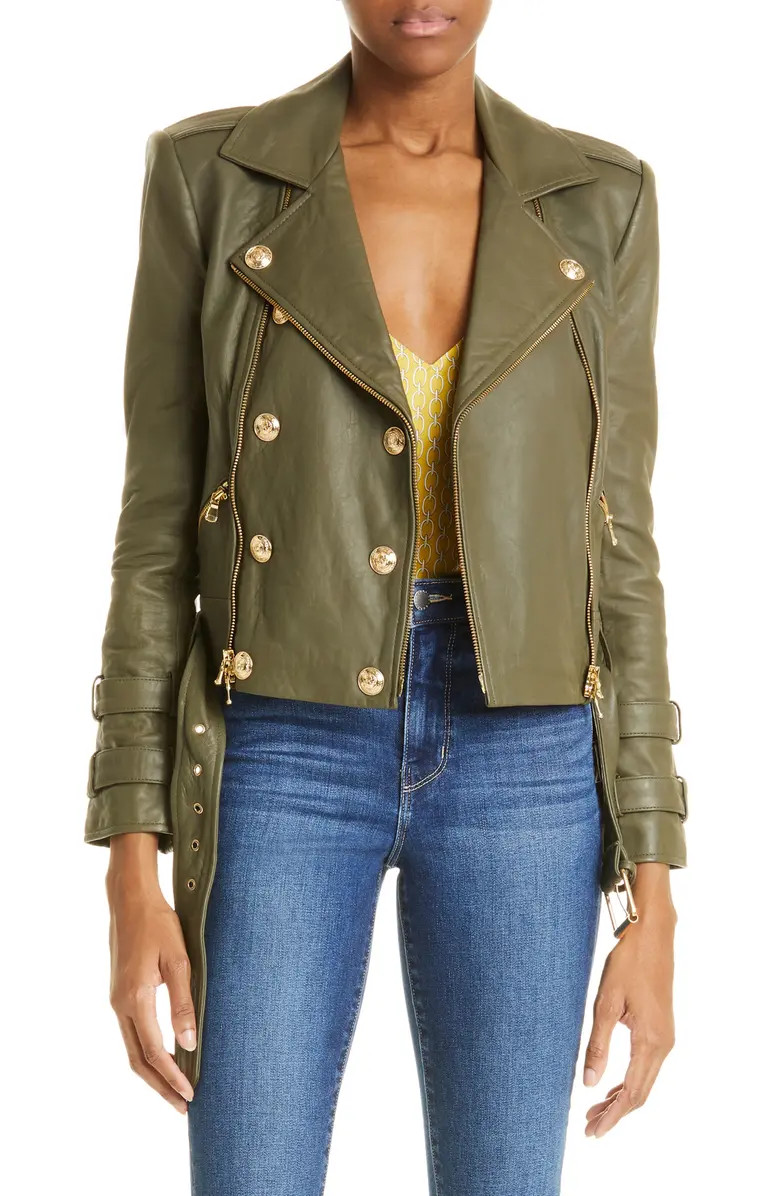 Billie Belted Leather Jacket | Nordstrom