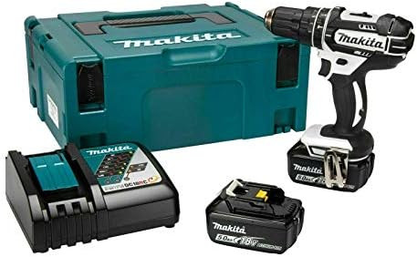 Makita DHP482RTWJ 18V Li-ion LXT Combi Drill with 2 x 5Ah Batteries & Charger, 18 V | Amazon (UK)