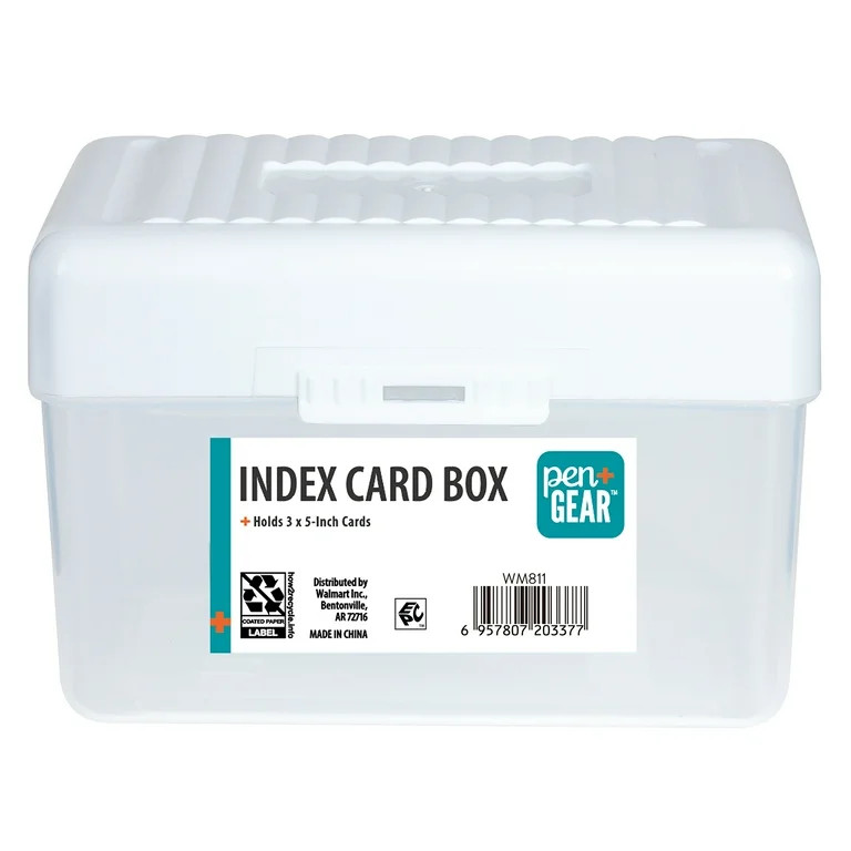 Pen+Gear Desktop Storage Box, 3" x 5", White, Plastic Storage Organizer For Home & Office White | Walmart (US)