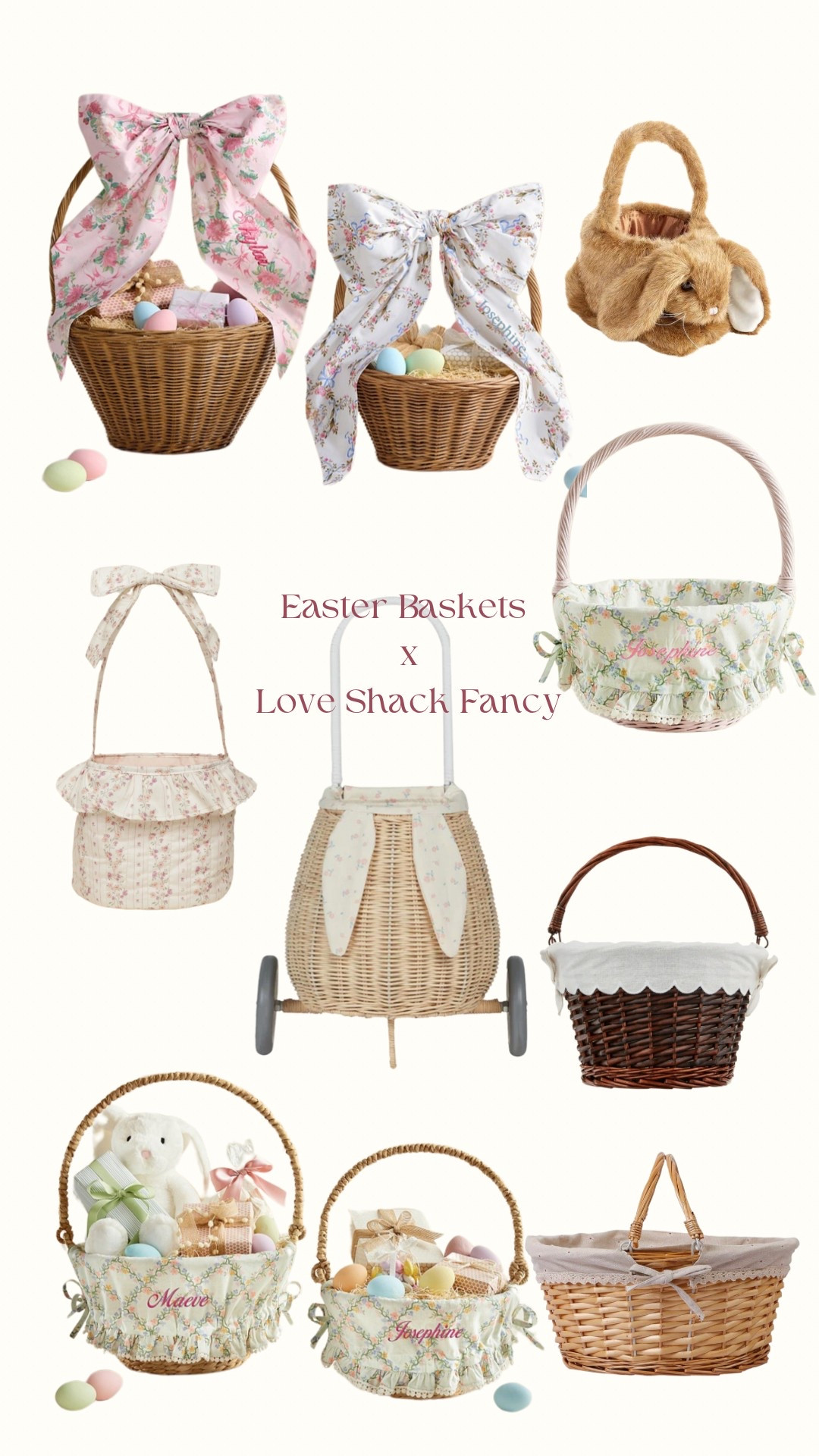 Easter Baksets 🧺🐣🪺🐰💛🥚🌸
#easter #basket #kids #egghunt
#loveshackfancy #potterybarn

#LTKKids #LTKSeasonal #LTKFamily