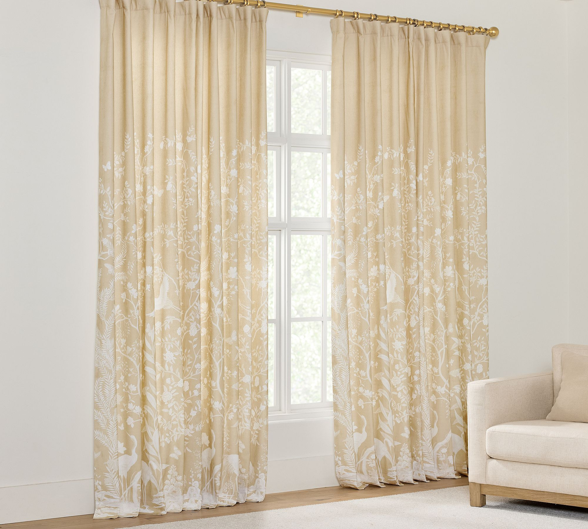 Veranda Botanical Curtain | Pottery Barn (US)