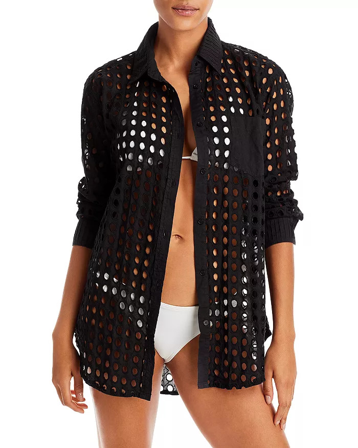 The Oxford Eyelet Tunic Swim Cover-Up | Bloomingdale's (US)