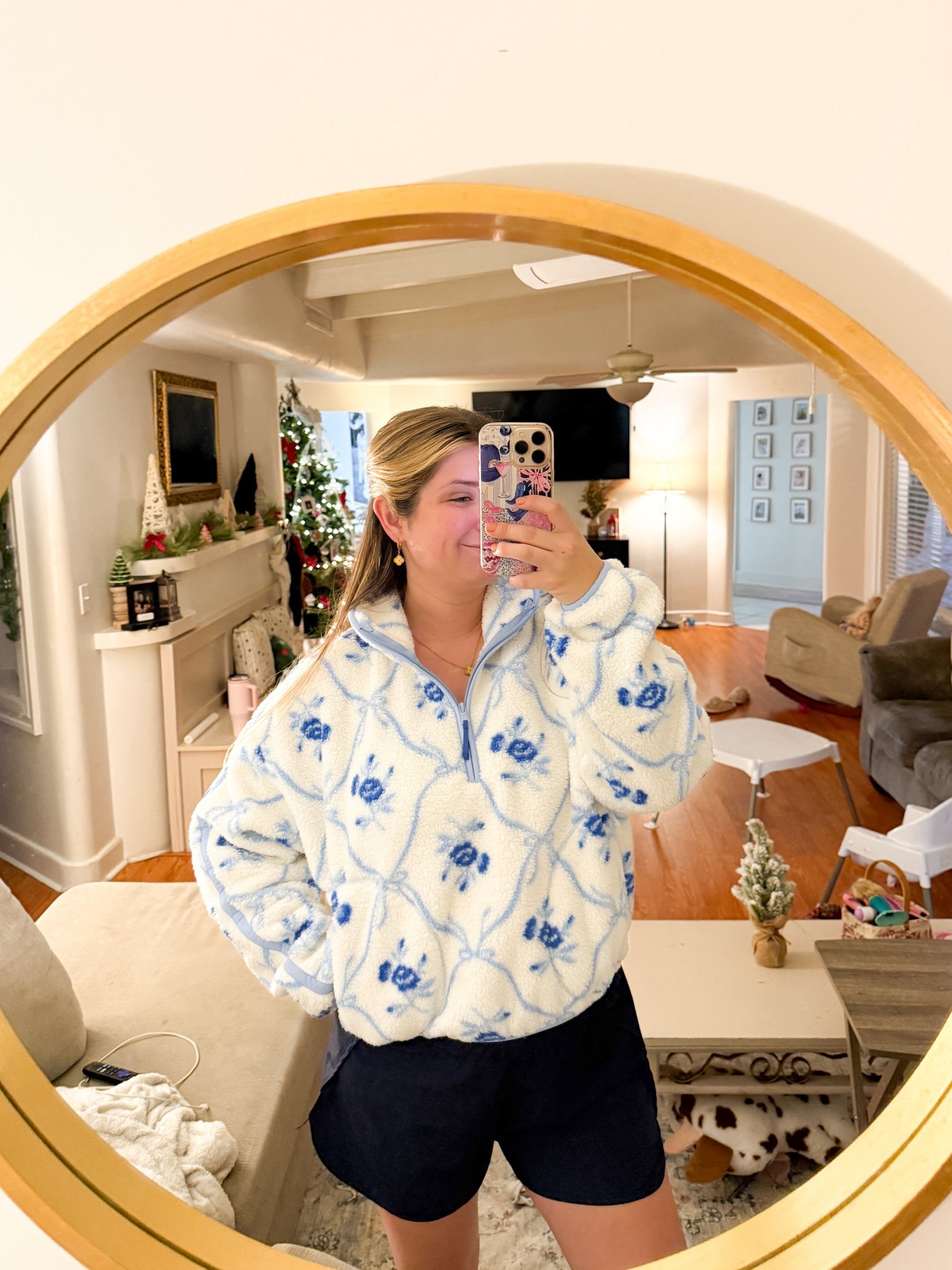 The cutest crop 3/4 zip I’ve ever seen and SO COMFY! 40% off online at old navy! 🩵🦋❄️ 

#LTKSeasonal #LTKFindsUnder50 #LTKootd