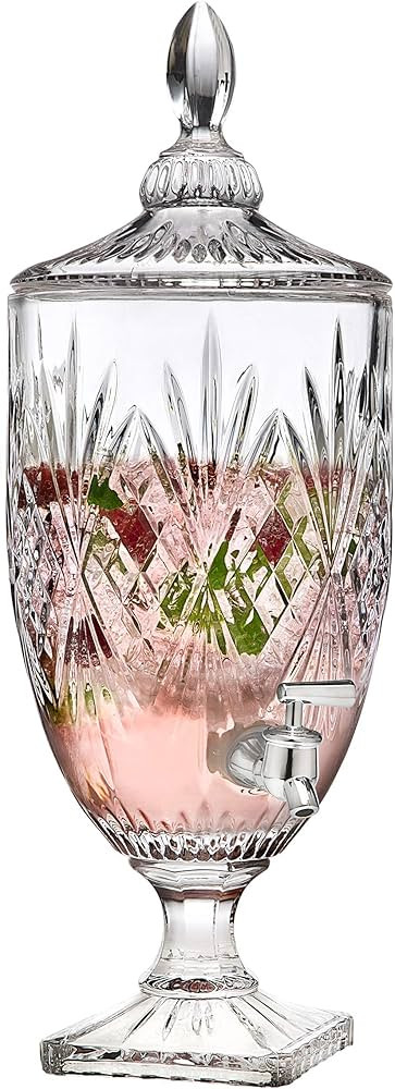 Godinger Iced Beverage Dispenser, Dublin Crystal Collection - 1 Gallon | Amazon (US)