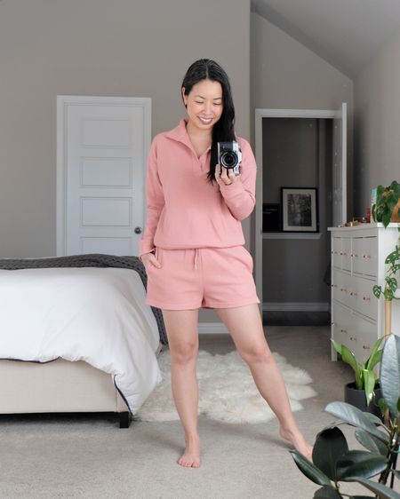 {#loungesets} latest post on jannadoan.com featuring some amazon lounge sets 🤗 here’s set 2 for spring 🌸 in a light waffle texture with long sleeves, the top is a polo style so you look put together & comfy #winwin // set 3 for summer ☀️ in a waffle texture and crop top tank. wearing size S in both. the shorts on both sets are at a good length and high rise for my #over30 crew && POCKETS so i don’t need to say anymore 🔥🤓 check it out on jannadoan.com 👩🏻‍💻 // shop this post via #linkinbio ✌️ {02.26.23} 


.
.
.
.
.
.
#texasblogger #austinblogger #atxblogger #personalstyle #igstyle #flashesofdelight #ootdshare #ootd #wiw #lookbook #fashiondaily #styleinspo #petitestyle #asianblogger #fashiongram #instastyle #liketkit #comfy #athleisure #ltkfind #amazonloungeset #amazonfinds #casualstyle #shortset #loungewear #pololoungeset #croptoploungeset 

#LTKFind #LTKunder50 #LTKfit