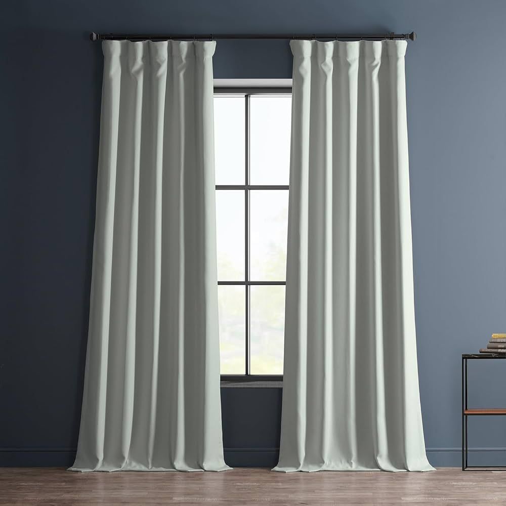 HPD Half Price Drapes Faux Linen Room Darkening Curtains - 96 Inches Long Luxury Linen Curtains f... | Amazon (US)