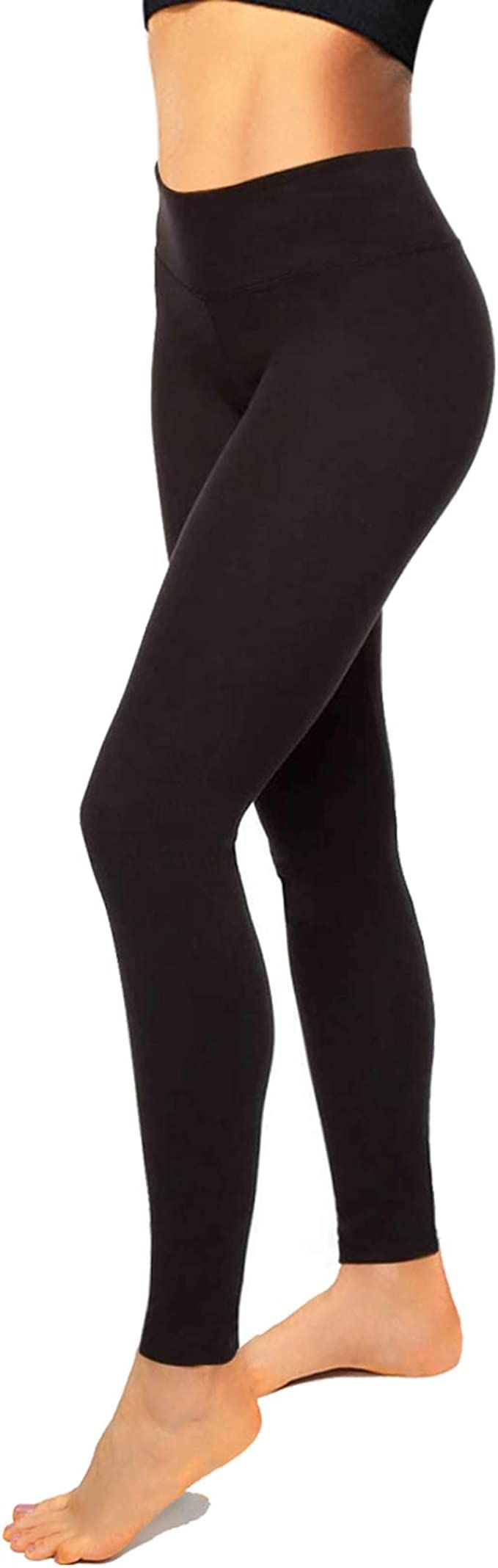 High Waisted Leggings for Women-Womens Black Seamless Workout Leggings Running Tummy Control Yoga... | Amazon (US)