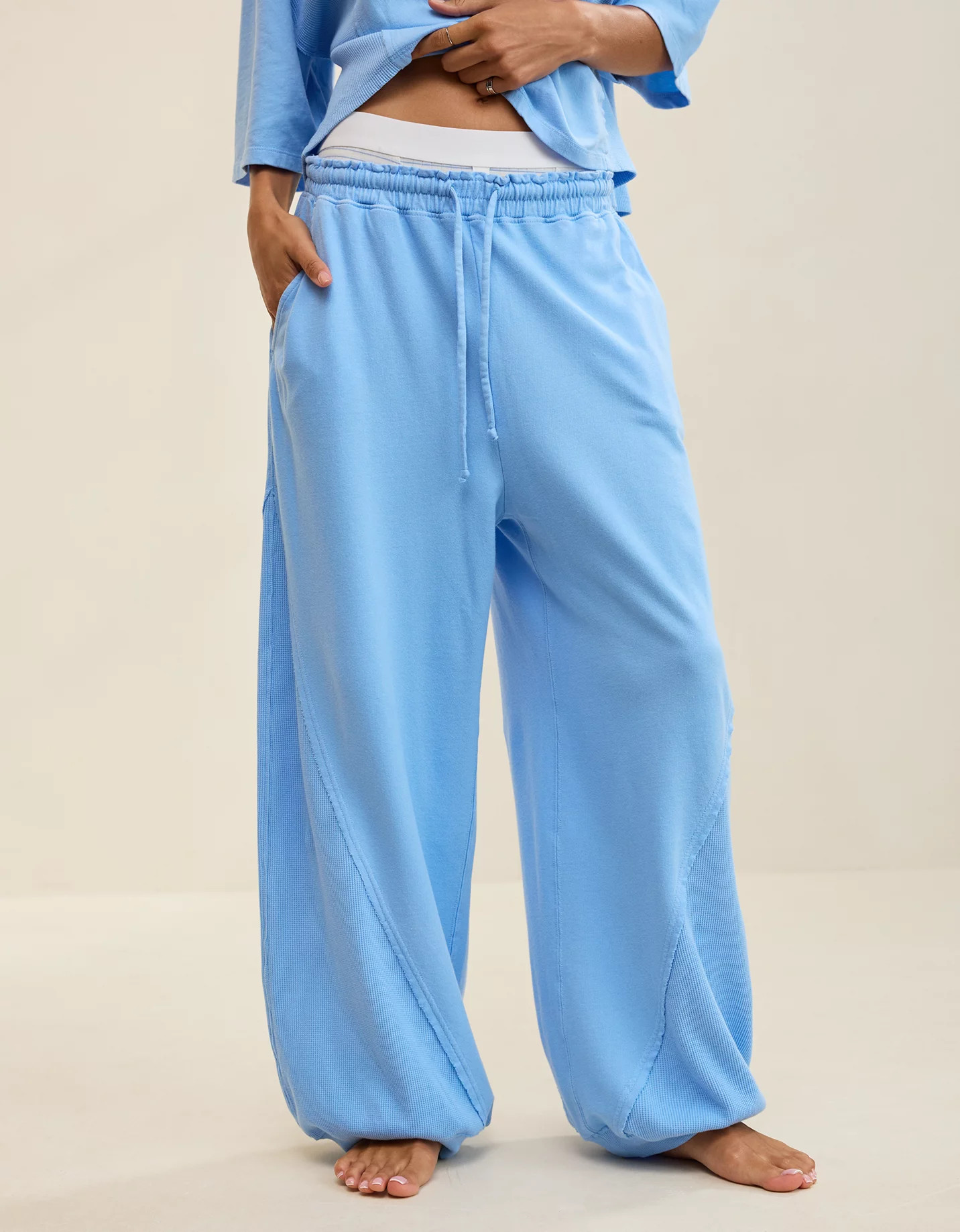 New + Matching Set Aerie Unwind Waffle Jogger | American Eagle Outfitters (US & CA)