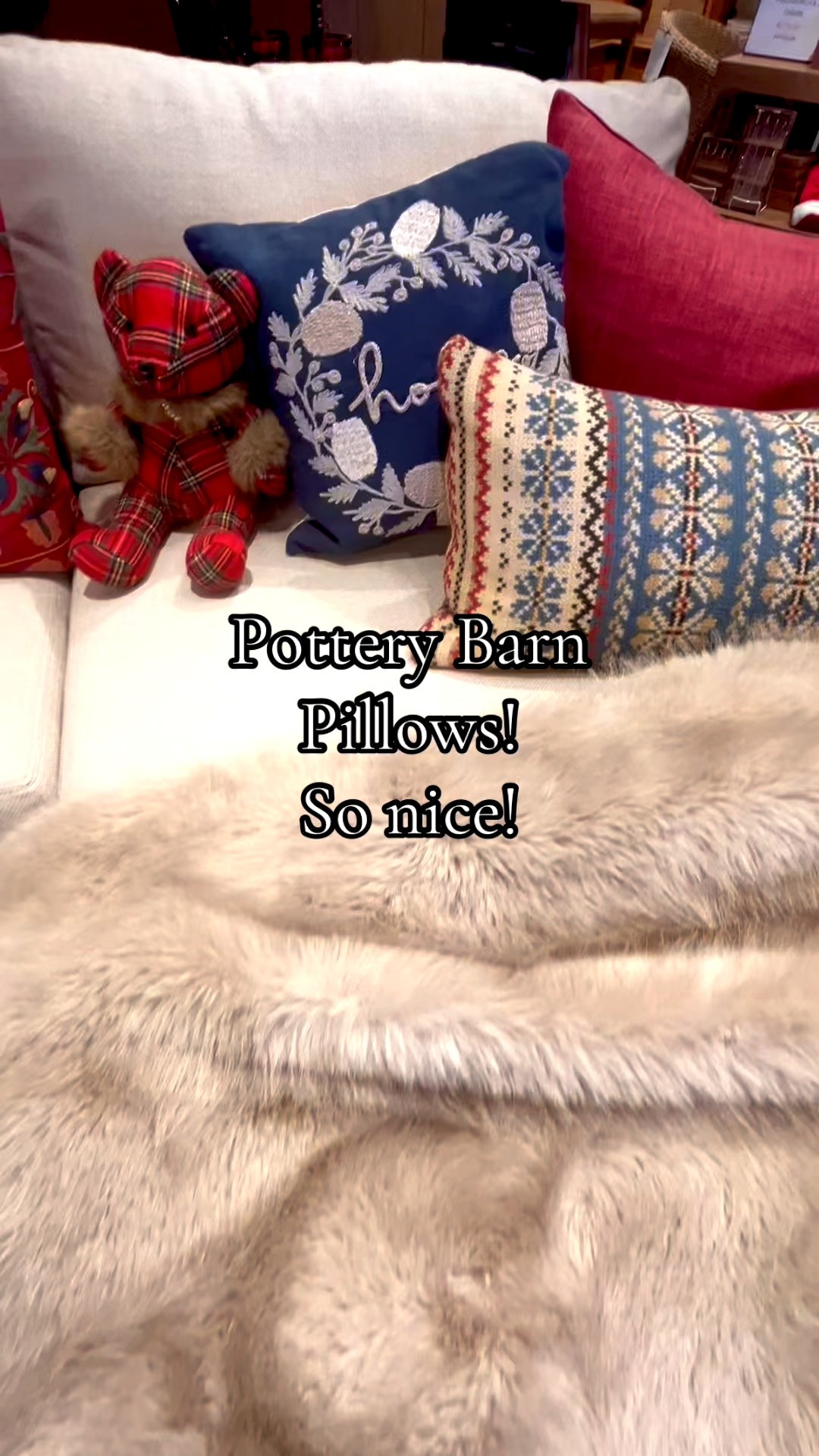 Pottery Barn pillows are so well-made and always so beautiful! Every time I go in the store I’m amazed and the best part is every season offers such an assortment! ❤️🎄👏🏻

#LTKHoliday #LTKHome #LTKSeasonal