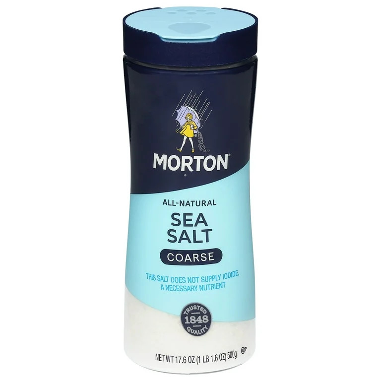 Morton All-Natural Coarse Sea Salt, 17.6 oz | Walmart (US)