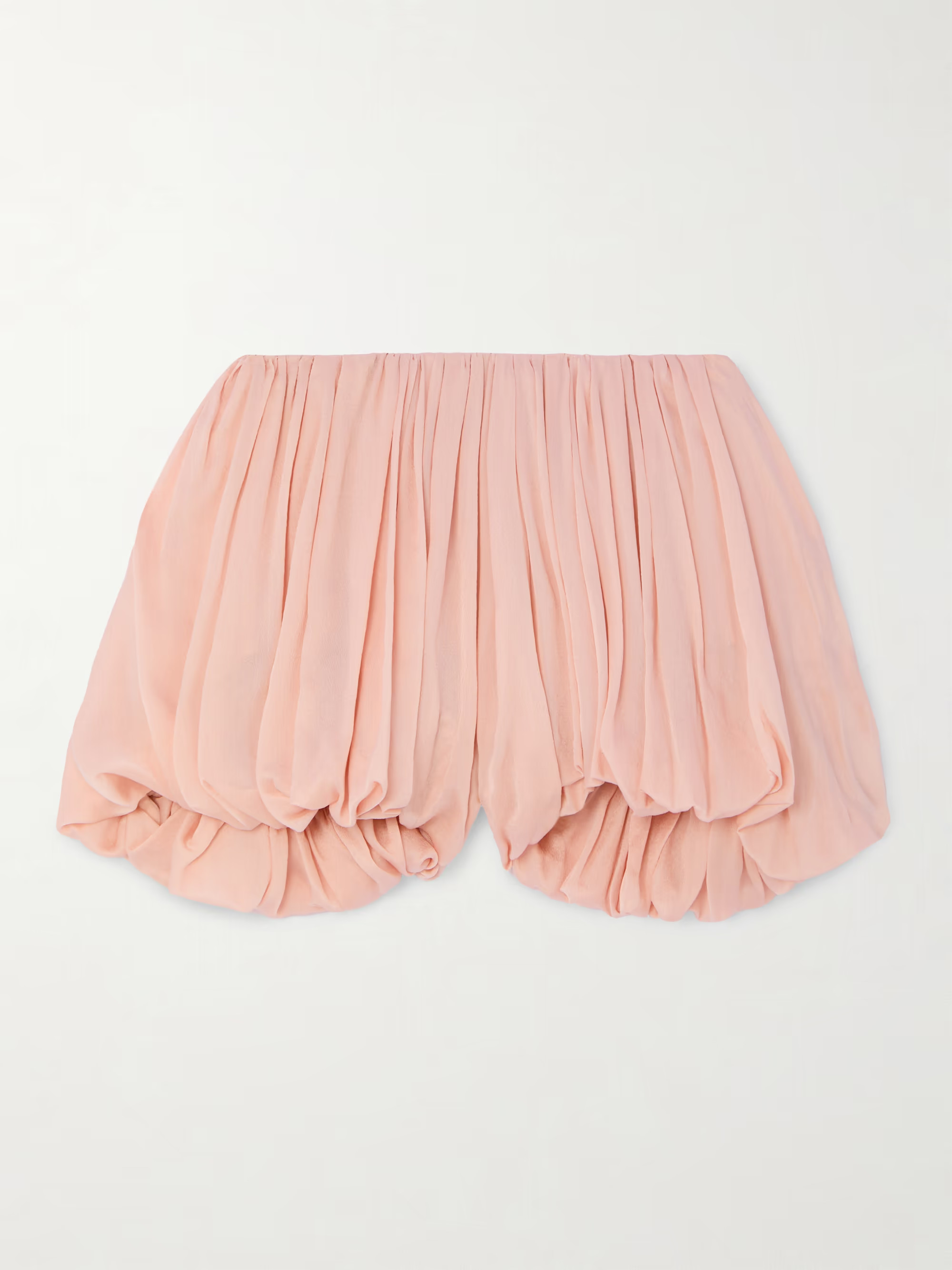 Pleated silk crepe de chine shorts | NET-A-PORTER (UK & EU)