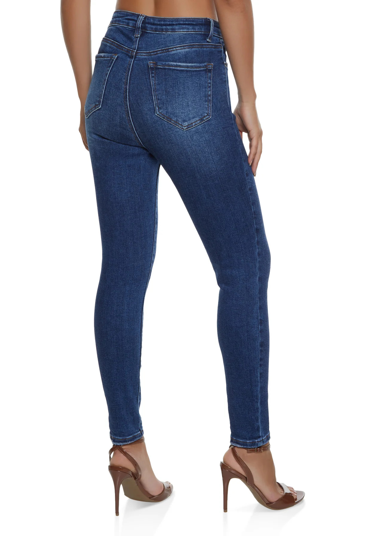 WAX Basic High Waisted Skinny Jeans | Rainbow Shops