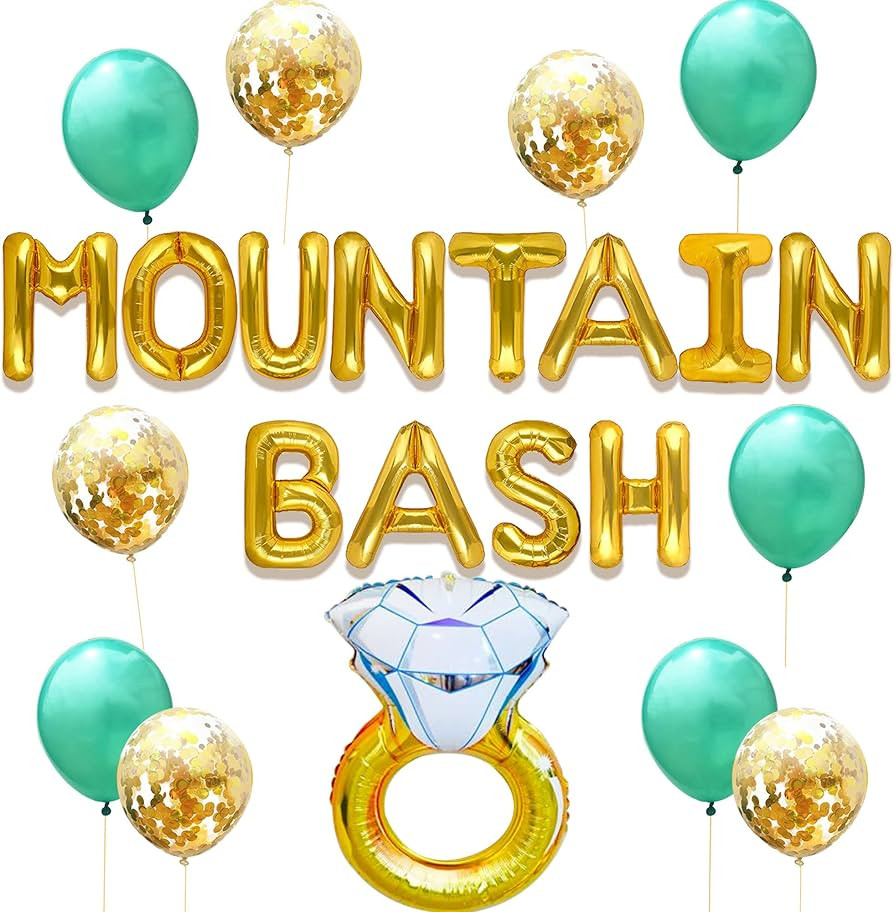 Mountain Bash Balloons Mountain Bachelorette Party Decorations Mountain Bash Decoration Mountain ... | Amazon (US)