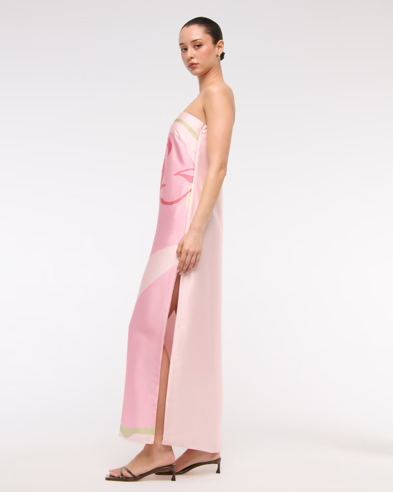 Women's The A&F Julia Strapless Slip Maxi Dress | Women's Dresses & Jumpsuits | Abercrombie.com | Abercrombie & Fitch (US)