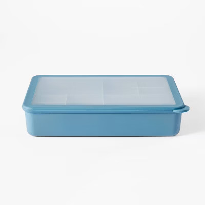 8-Compartment Large Plastic Snack Bento Box Blue - Figmint™: BPA-Free, Recycled PET, Dishwasher... | Target