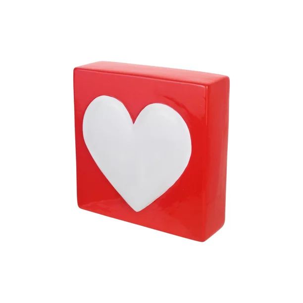 Way To Celebrate Valentine Ceramic Heart Decor, 12.4 x 12.4 x 3.9cm - Walmart.com | Walmart (US)