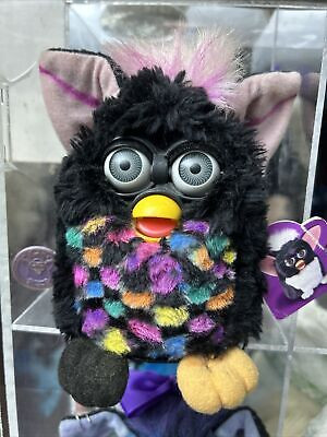 Furby Racecar Furby 1998 Vintage Black and ￼ Neon  Rainbow Not Tested 70-881  | eBay | eBay US