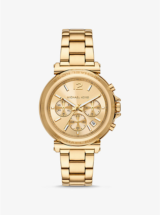 Oversized Maren Gold-Tone Watch | Michael Kors US