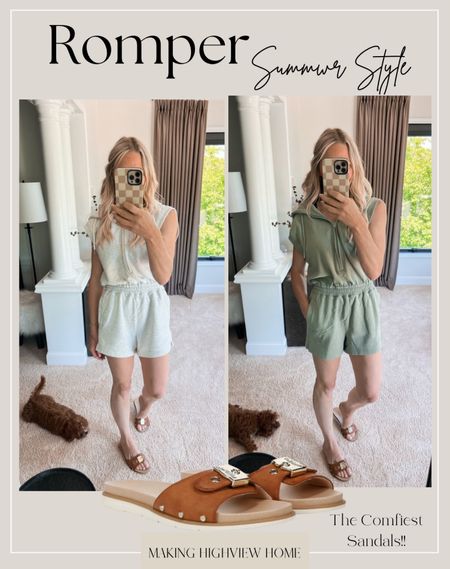 The cutest summer romper! I’m 5’7”, wearing a small Tall so extra length in the shorts. The sandles are sooo comfy and come in multiple colors under $50.

#LTKOver40 #LTKStyleTip #LTKShoeCrush