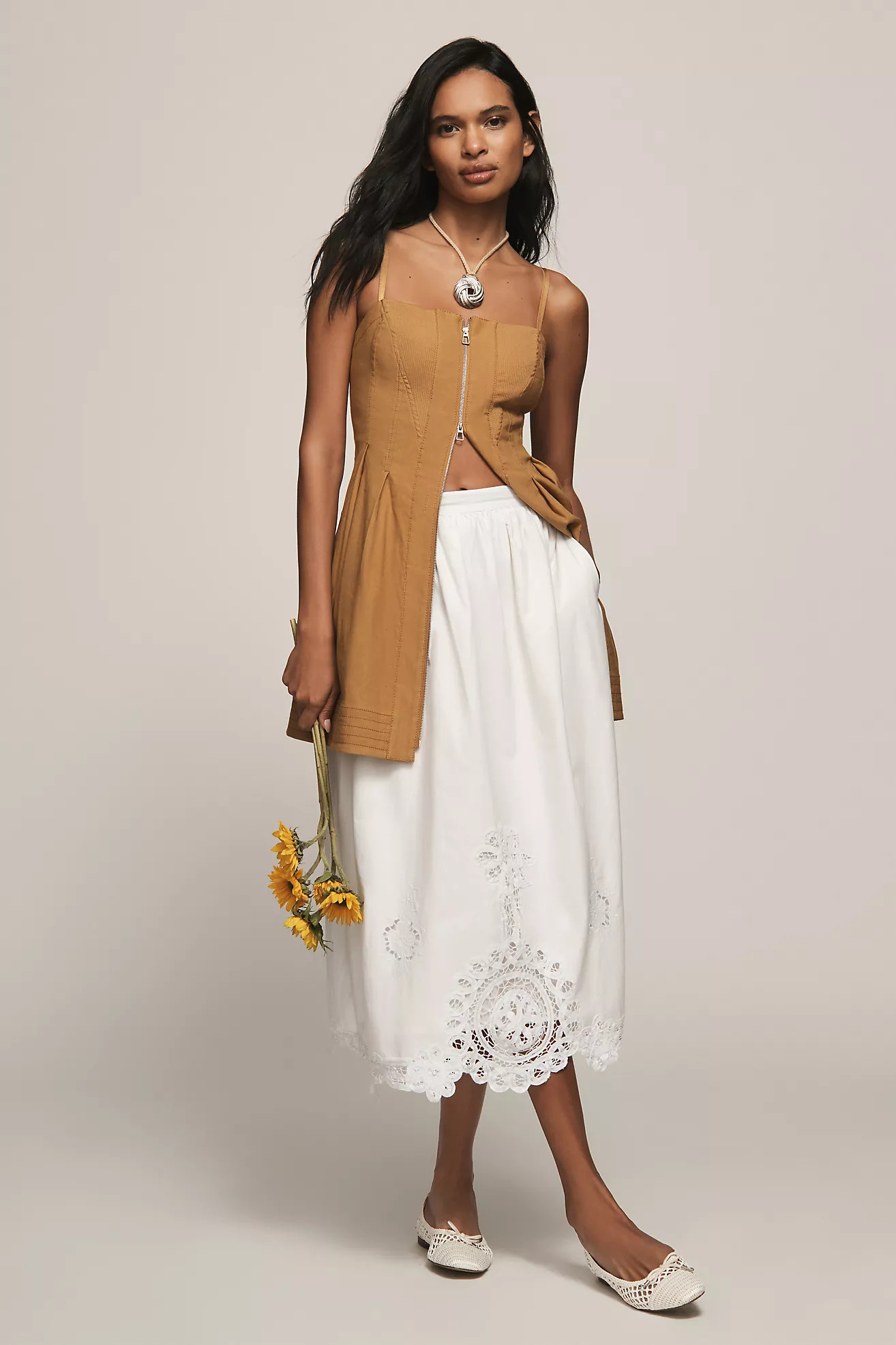 By Anthropologie Structured Zip-Front Mini Dress | Anthropologie (US)