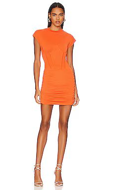 Camila Coelho Khloe Mini Dress in Sunset Orange from Revolve.com | Revolve Clothing (Global)