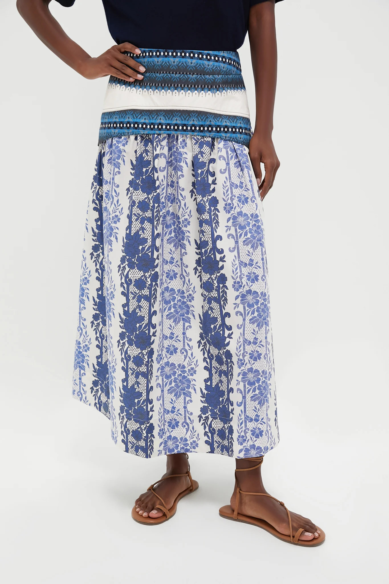 Bondi Blues Cotton Poplin Jolie Skirt | Tuckernuck (US)