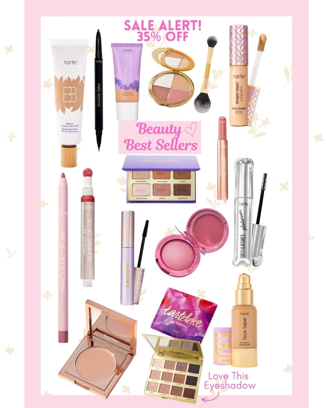 Tarte sale 35% off. Best sellers great time to grab your favorite La! 

#LTKSaleAlert #LTKSpringSale #LTKBeauty