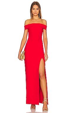SOLACE London Martina Maxi Dress in Red from Revolve.com | Revolve Clothing (Global)