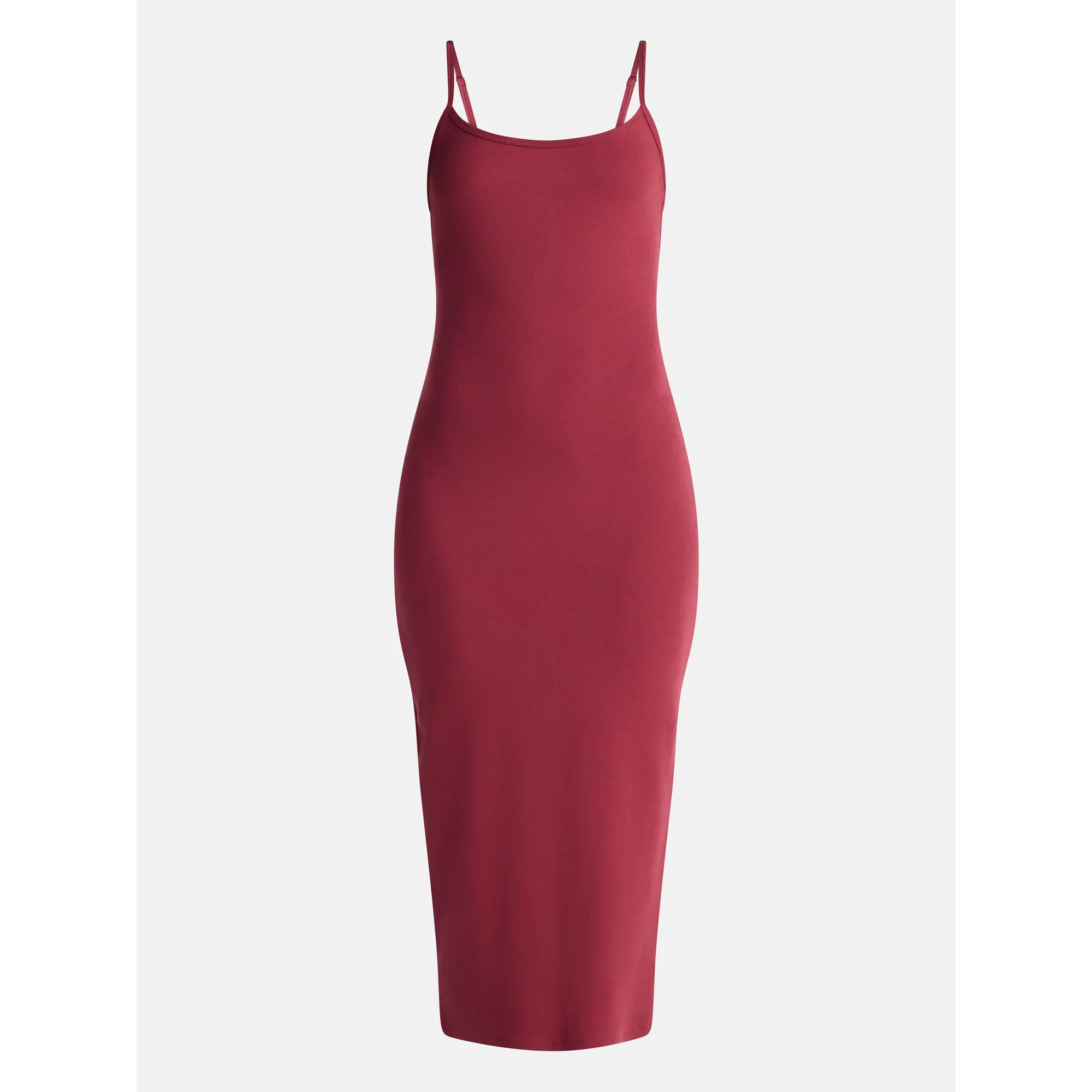 No Boundaries Ribbed Strappy Maxi Dress, Women's and Women's Plus XXS-4X | Walmart (US)