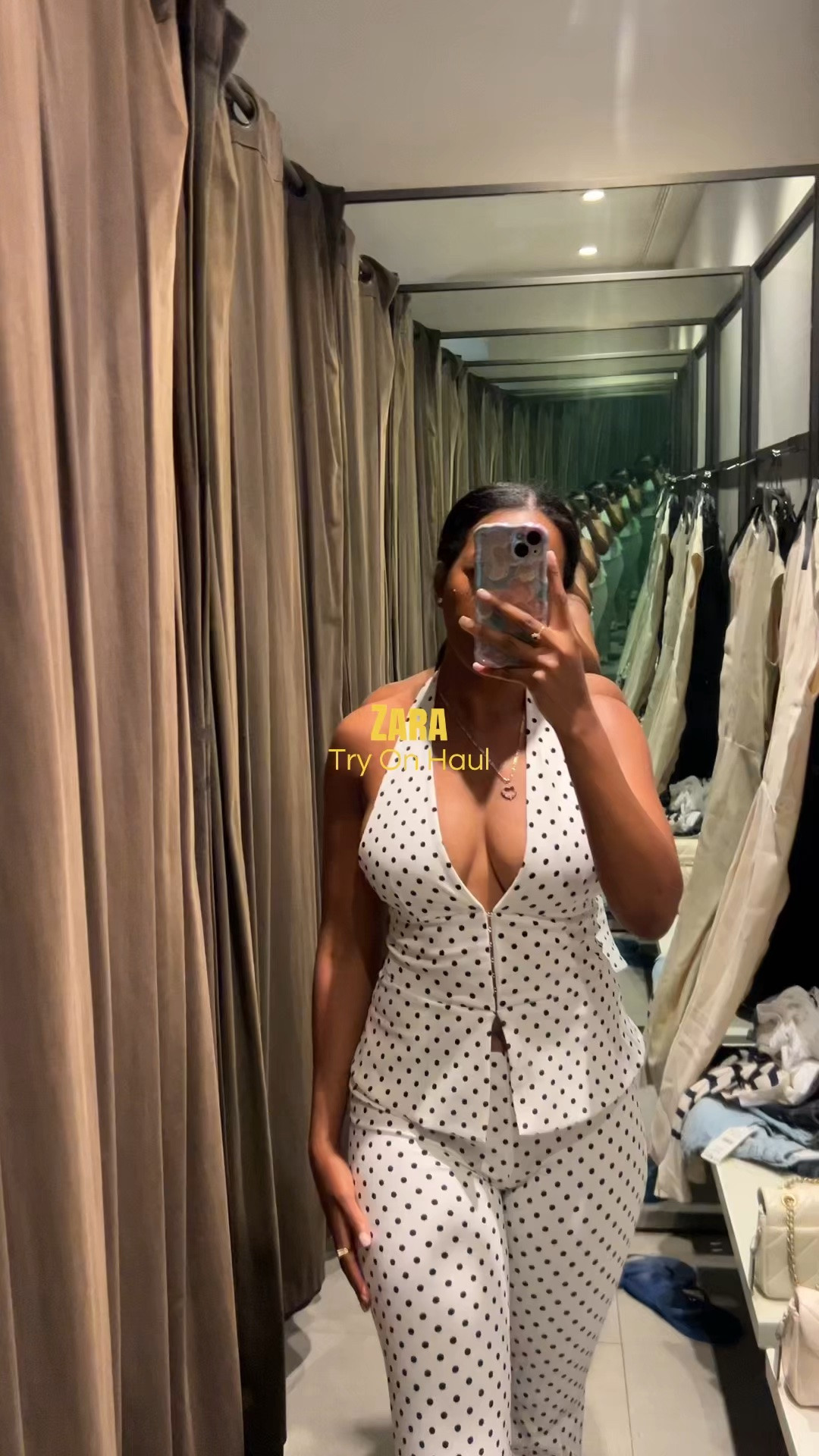 New arrivals at Zara😍 I am wearing a size M top and size L bottoms. Tall girl friendly #tryonhaul #newarrivals #tallgirlfriendly #polkadots

#LTKgrwm #LTKootd #LTKTall