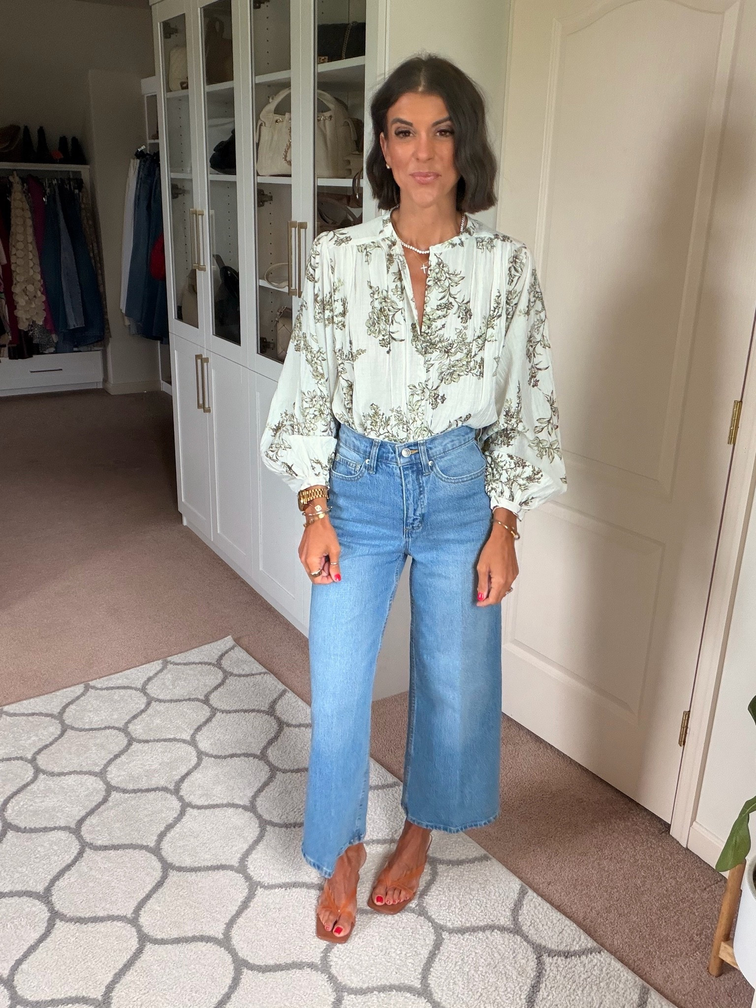 Love this new Walmart blouse! Size xs
Size 0 in my favorite jeans! Tts

#LTKSaleAlert #LTKootd #LTKSeasonal