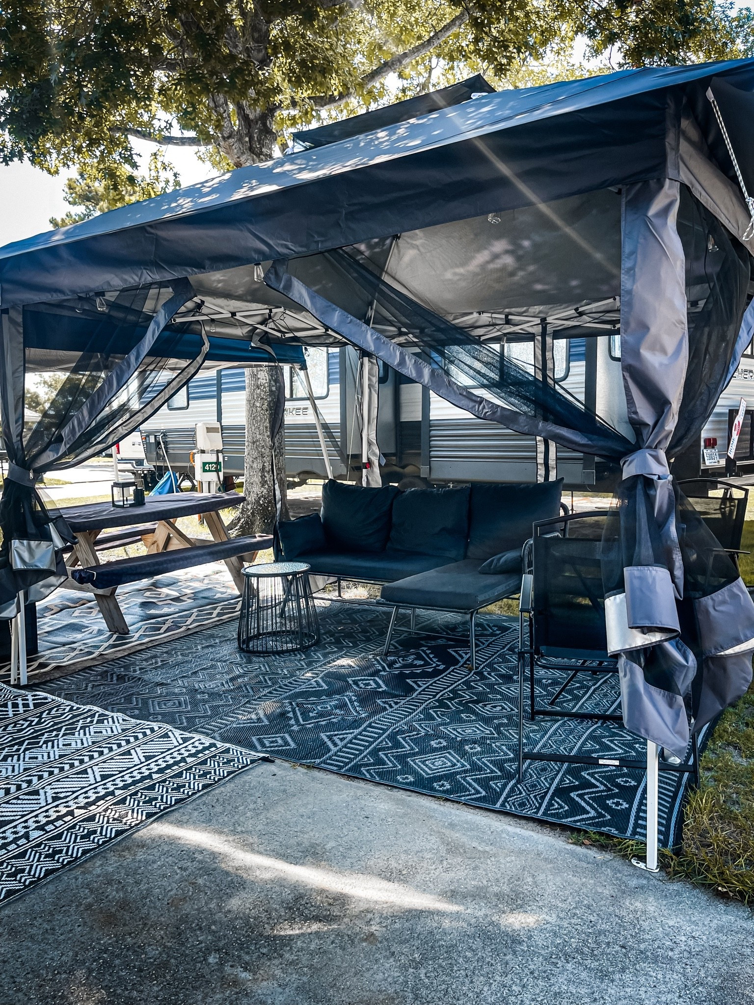 Glamping life 🖤  
shop our outdoor space

#LTKTravel #LTKKids #LTKSeasonal