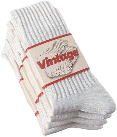 4 Pairs Natural 98% Cotton Crew Socks - Seamless, Breathable, Cozy Fall & Winter Socks for Women ... | Amazon (US)