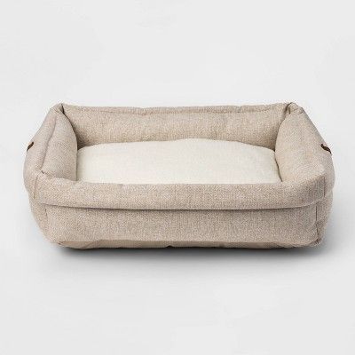 Rectangular Roll Cuff Dog Beds - M - Boots &#38; Barkley&#8482; | Target