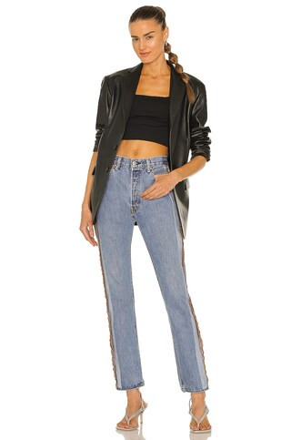 Susana Monaco Wide Strap Crop Top in Black from Revolve.com | Revolve Clothing (Global)