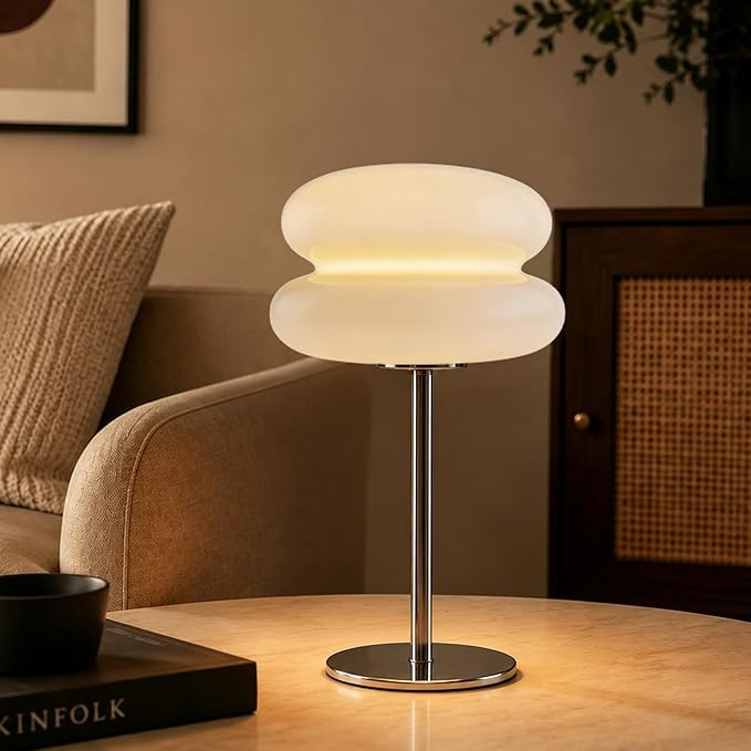Mushroom lamp, Bedroom Medieval Modern Bedside Table lamp for Night Stands, Vintage dimmable Smal... | Amazon (US)