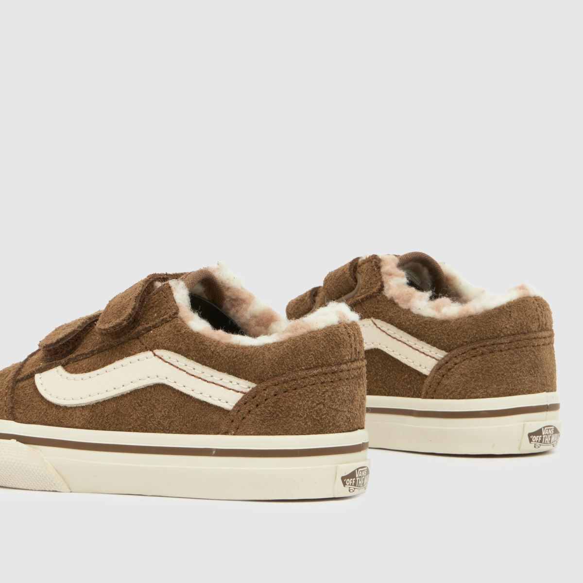 Kids Toddler Brown Vans Old Skool V Cozy Trainers | schuh | Schuh